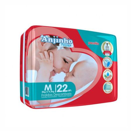 FRALDA DESCART ANJINHO PAC ECON TAM M M 16UN
