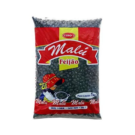 FEIJAO MALU 1KG PRETO 
