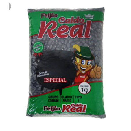 Feijao caldo real preto 1kg