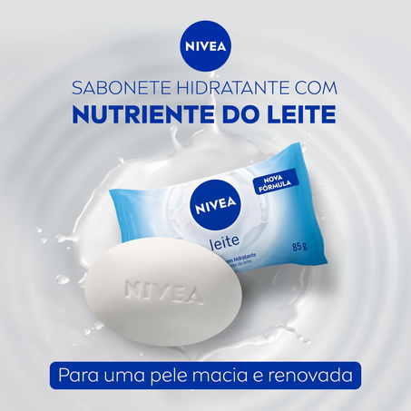 Sabonete em Barra Hidratante NIVEA Leite Promo 6 uni 85g 360-4