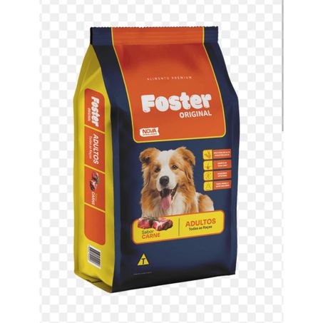 ALIMENTO PARA CÃO FOSTER ORIGINAL ADULTOS TODAS AS RAÇAS CARNE PACOTE 7KG