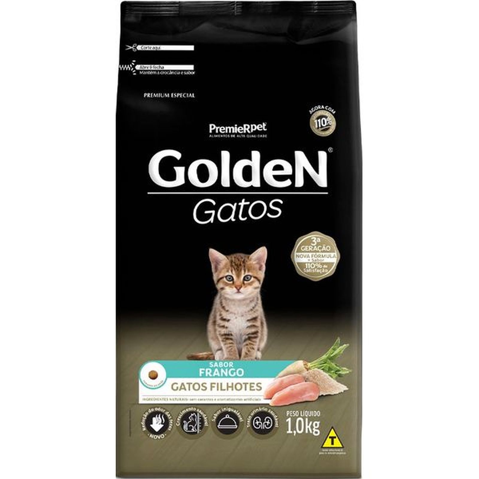 Ração Golden para Gatos Filhotes Sabor Frango 1kg