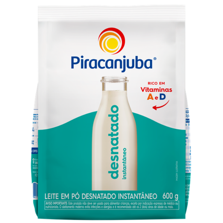 LEITE PO PIRACANJUBA DESN 600G