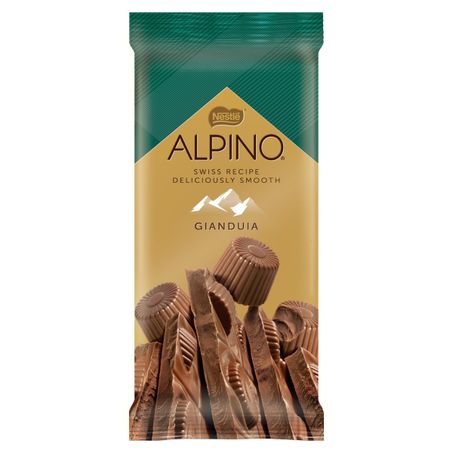 CHOCOLATE AO LEITE COM AVELÃS GIANDUIA NESTLÉ ALPINO