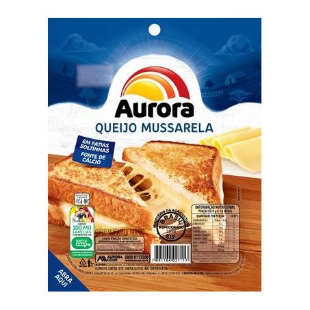 Queijo Mussarela Aurora Fatiado 150g 
 