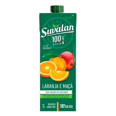 Suco Laranja Maçã Suvalan 1L