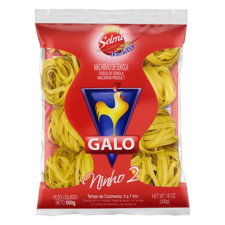 MACARRÃO DE SÊMOLA NINHO 2 GALO