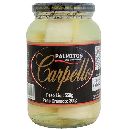 Palmito Em Conserva Carpello Inteiro 300g