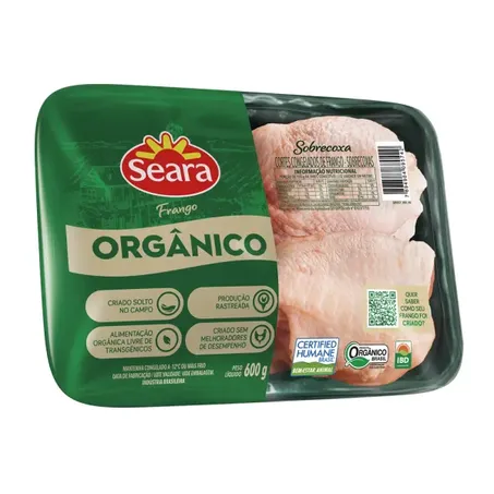 Sobrecoxa Frango Orgânico BDJ 600g