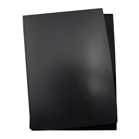 CAPA P/ ENCADERNAÇÃO PLASPIRAL PRETA C/50UN