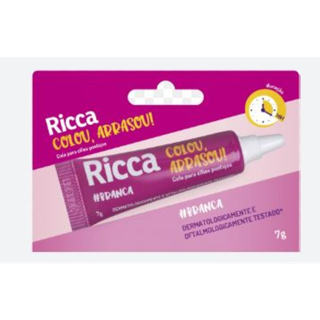 Cola Ricca Cílios Postiços Branca 7G