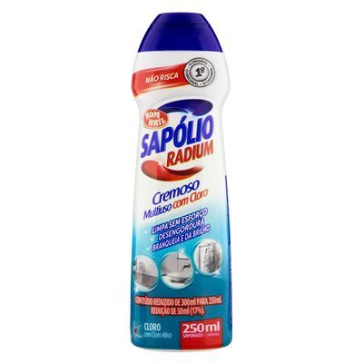 Saponaceo cremoso c/cloro radium bombril 250ml