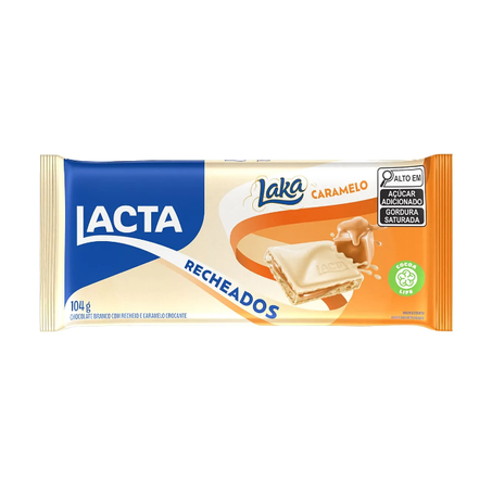 CHOCOLATE BARRA LACTA RECHEADOS LAKA 104G
