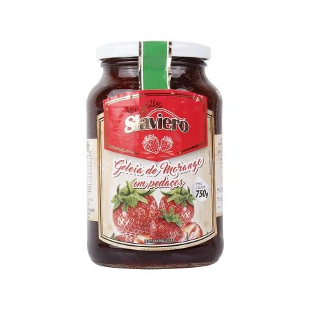 Geléia slaviero morango com pedaços 750 gr