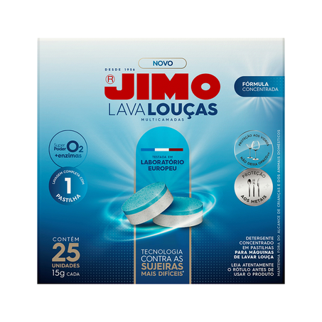 Detergente para Máquina de Lavar Louças Jimo com 25 Pastilhas