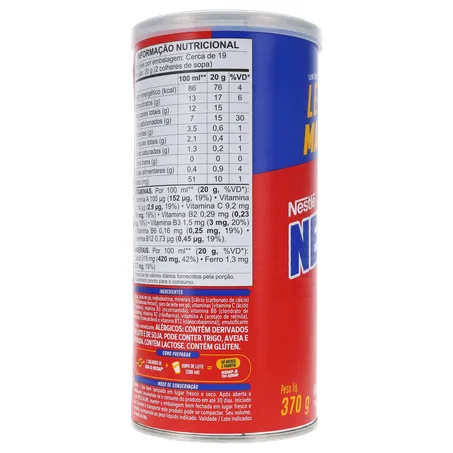 Achocolatado em Pó Nescau Lata 370gr 360-26