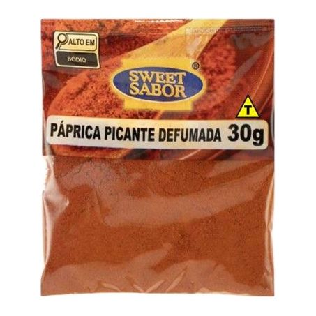 Paprica Sweet Sabor 30g Premium Picante Defumada