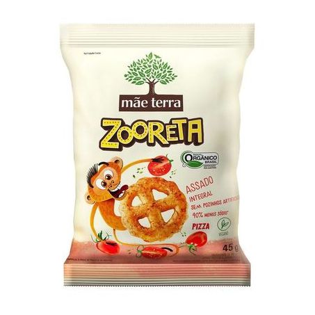 Salgadinho Integral Orgânico Mâe Terra Pitzo 45g