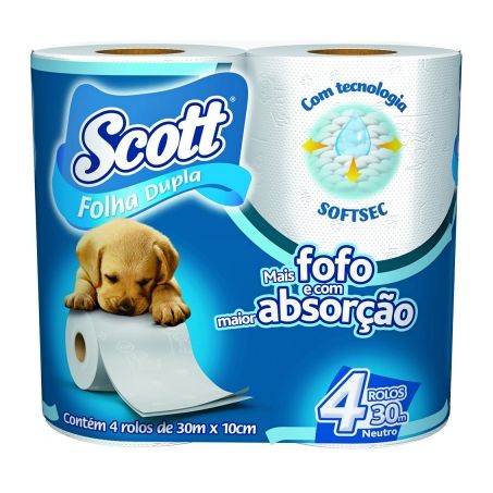 PAPEL HIG SCOTT FD NEUTRO 30M C/4 