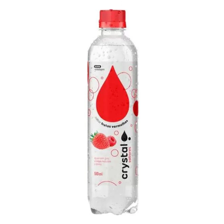 ÁGUA SABORIZADA CRYSTAL FRUTAS VERMELHAS 510ML *