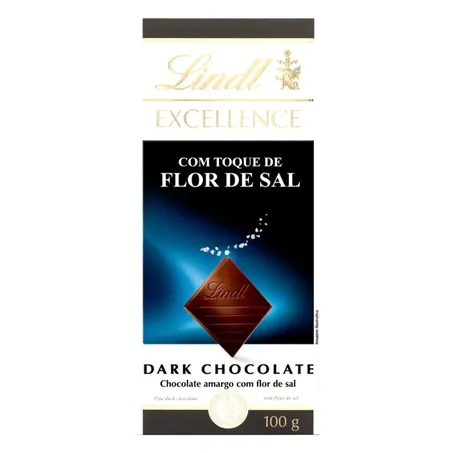 Chocolate dark flor sal excel. lindt 100g