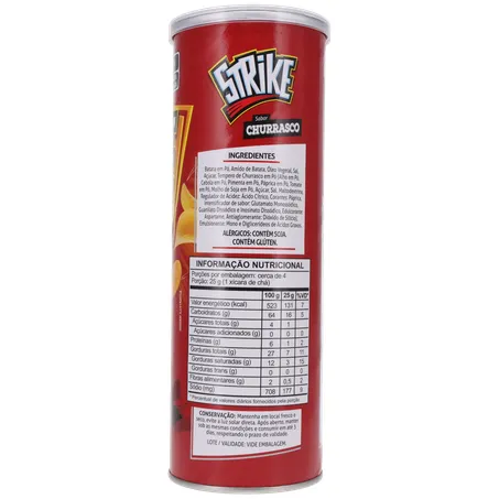 SALGADINHO BATATA STRIKE CHURRASCO POTE 90G 360-13