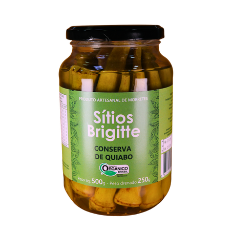 CONSERVA DE QUIABO  500G - SITIOS BRIGITTE