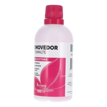 Removedor esmalte butterfly sem acetona 100ml 360-4