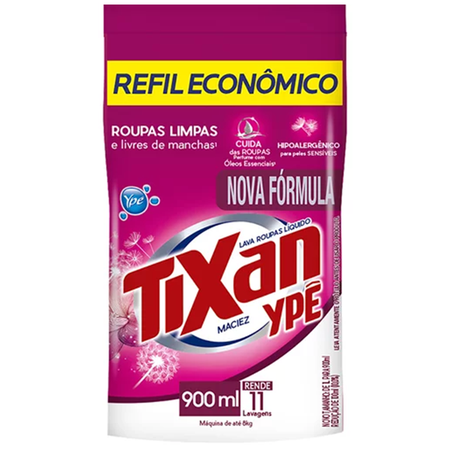 LAVA ROUPAS LÍQUIDO TIXAN YPÊ MACIEZ SC 900ML