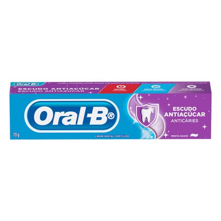 CREME DENTAL MENTA SUAVE ORAL-B ESCUDO ANTIAÇÚCAR