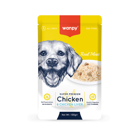 Sache cao wanpy frango e figado 100g