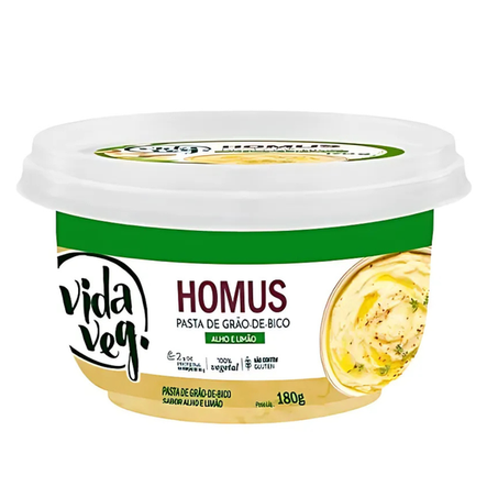 HOMUS PASTA VIDA VEG GRAO DE BICO 180G 