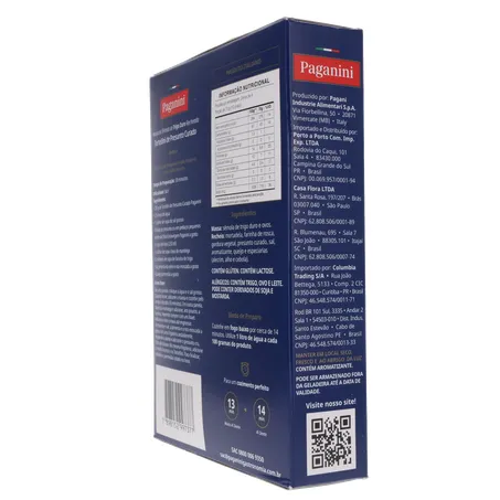 Massa Tortellini Paganini Presunto Curado Caixa 250gr 360-24