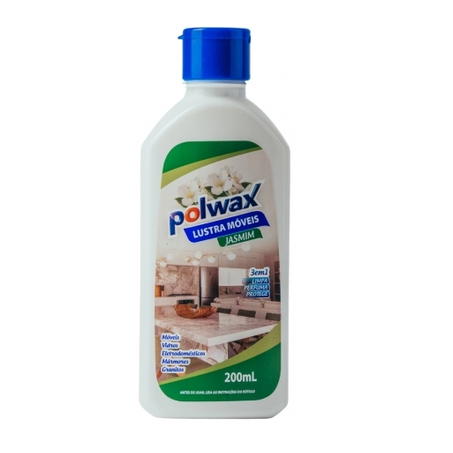 LUSTRA MÓVEIS POLWAX JASMIM 200ML 3 EM 1