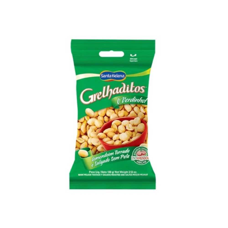 Amendoim Grelhaditos sem Pele Pacote 100G