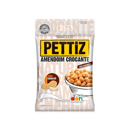 AMENDOIM PETTIZ DORI 120G CROC/NATU