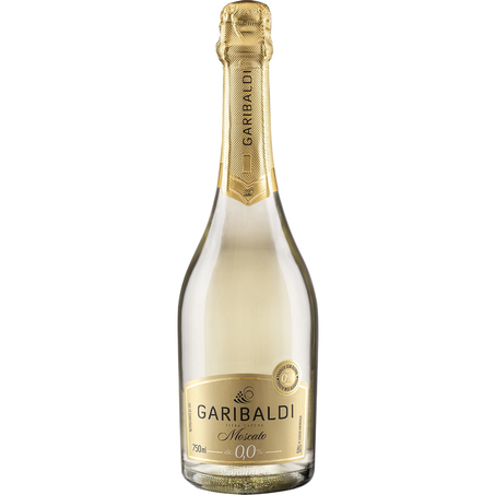 Espumante garibaldi 750ml s/alcool moscato branco
