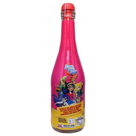 Espumante spunch 660ml zero alcool liga da justica 360-17