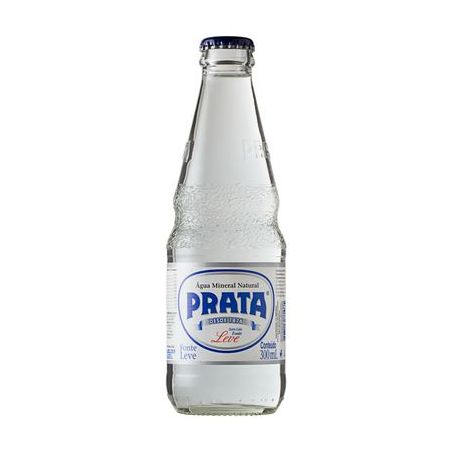 Água Mineral Sem Gás Prata Garrafa 300ML