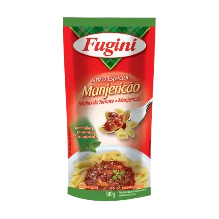 Molho tomate fugini manjericão sachê 300g