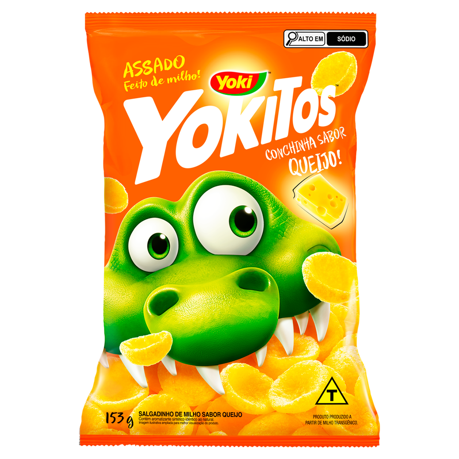 Salgadinho Yokitos Cochinhas Queijo Pacote 153G