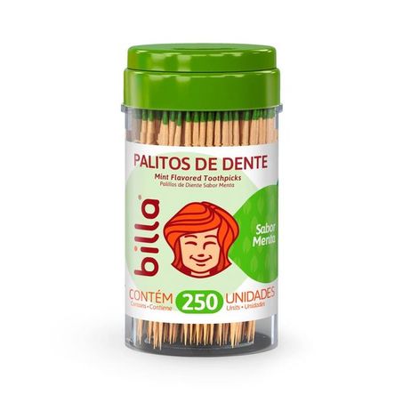 PALITO DENTAL BILLA MENTA COM PALITEIRO
