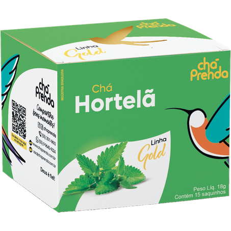 Cha prenda gold 18g hortela 15sc