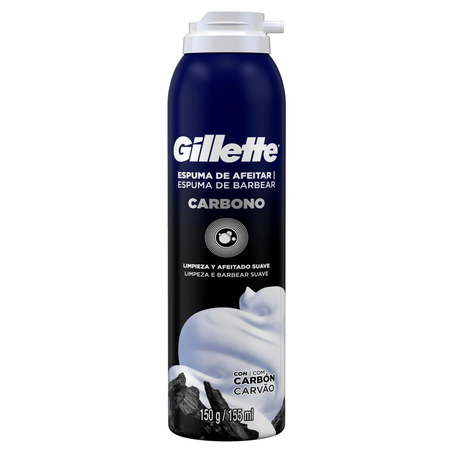 Espuma para Barbear Gillette 150g - Carbono