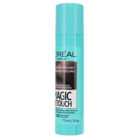 Retoque de Raíz L'Oréal Paris Castanho Escuro Frasco Spray 75ml 360-4