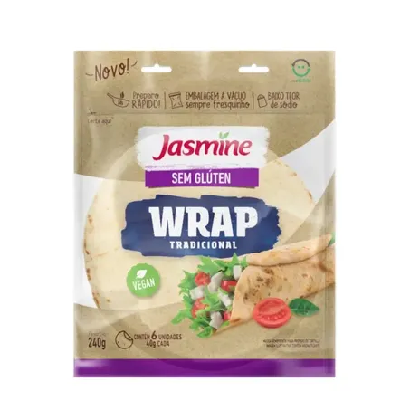 WRAP TRADICIONAL SEM GLÚTEN 240G - JASMINE