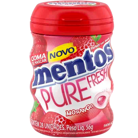 Mentos pure fresh morango 56g