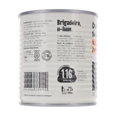 LEITE CONDENSADO DE AVEIA VEGANO NUDE 330G COM ACUCAR 360-26