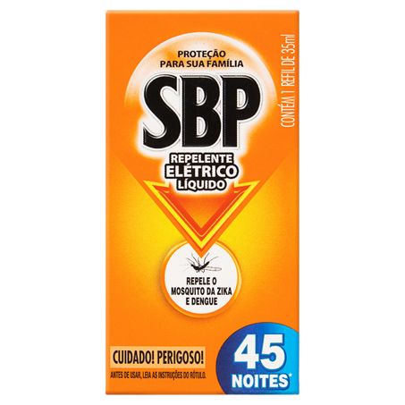 REPELENTE ELÉTRICO LÍQUIDO SBP REFIL