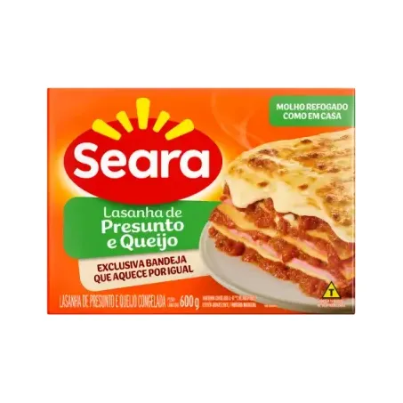 Lasanha Seara 600g Presunto Queijo Tomate